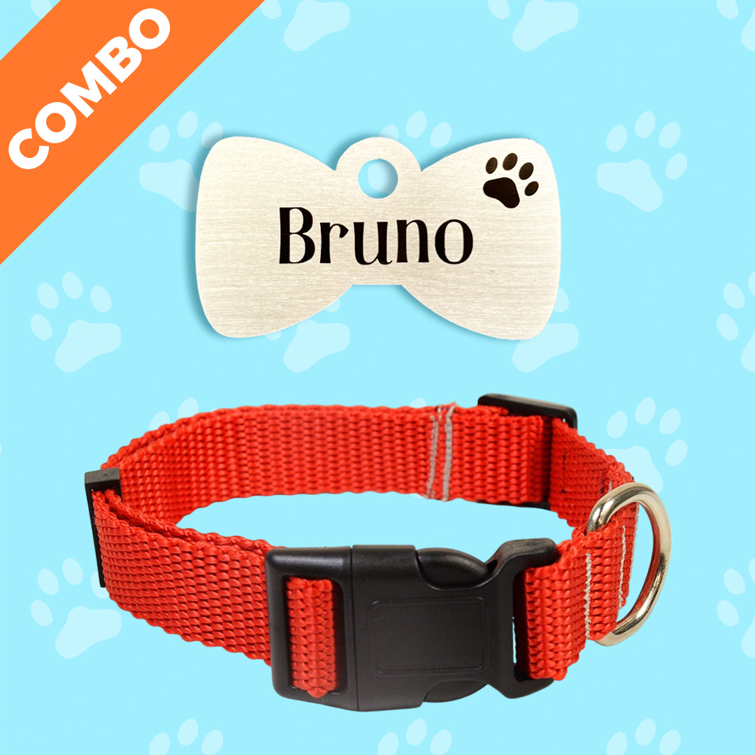 Bark & Purr Tag Classic Collar Combo