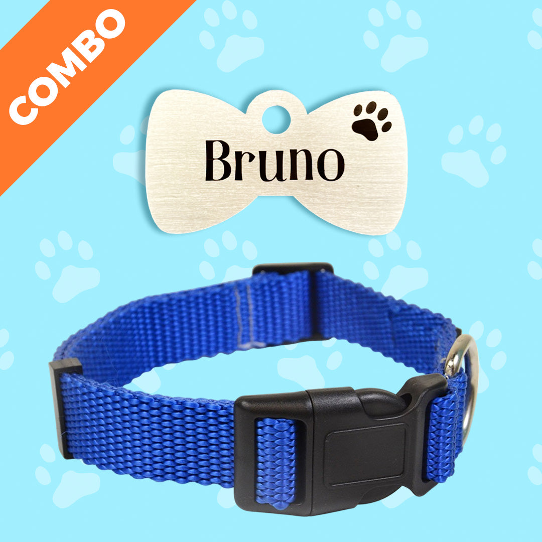 Bark & Purr Tag Classic Collar Combo