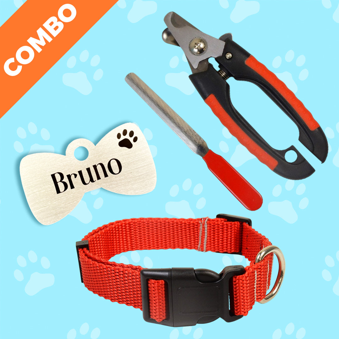 Bark & Purr Classic Collar Tag and Nail Cutter Combo