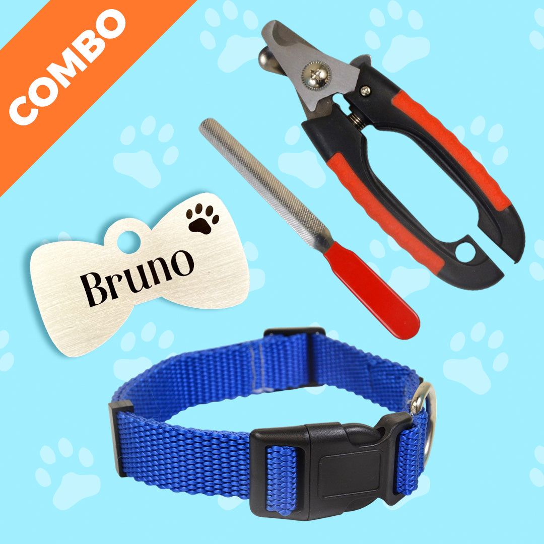 Bark & Purr Classic Collar Tag and Nail Cutter Combo
