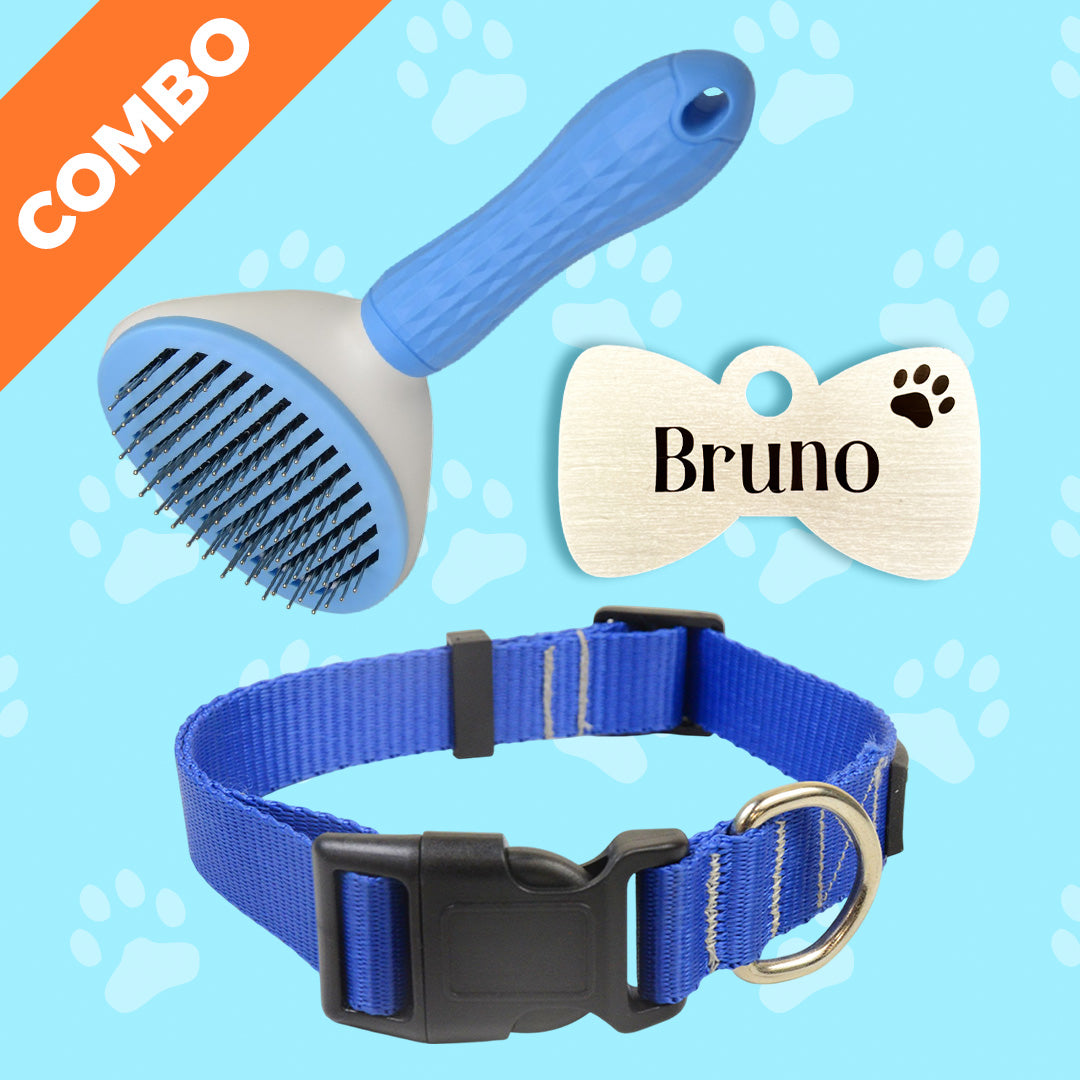 Bark & Purr Nylon Collar Tag and Combo Combo